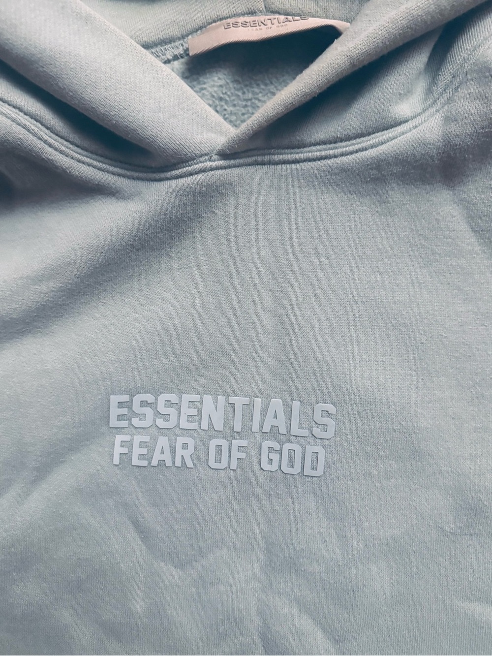 Essentials Light Sage Pullover Hoodie